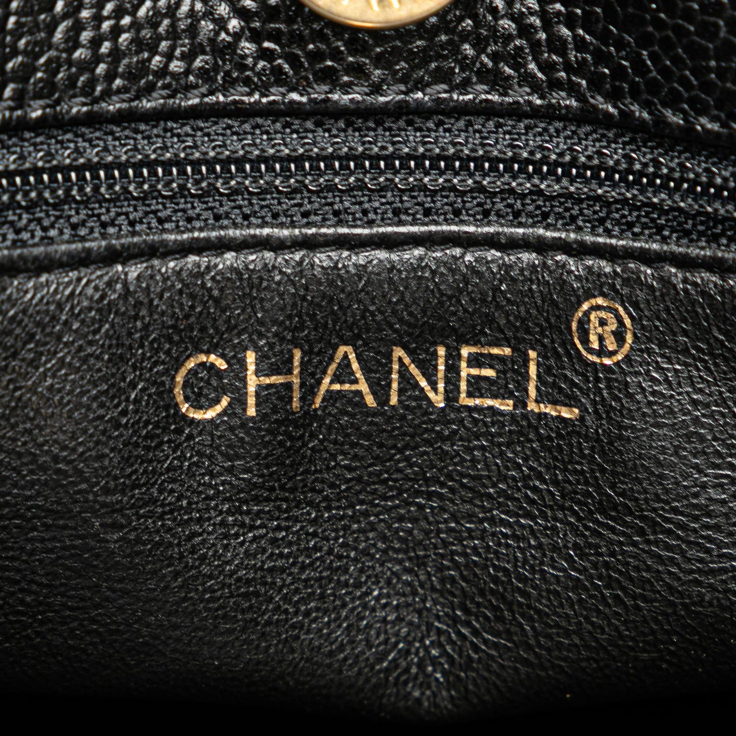 Chanel CC Quilted Caviar Tortoise Chain Tote