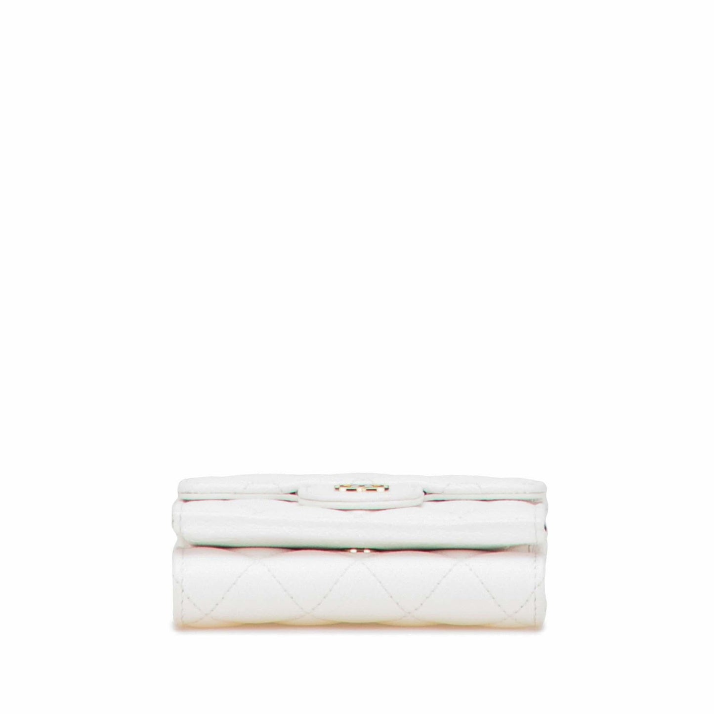 Chanel CC Quilted Caviar Trifold Flap Wallet