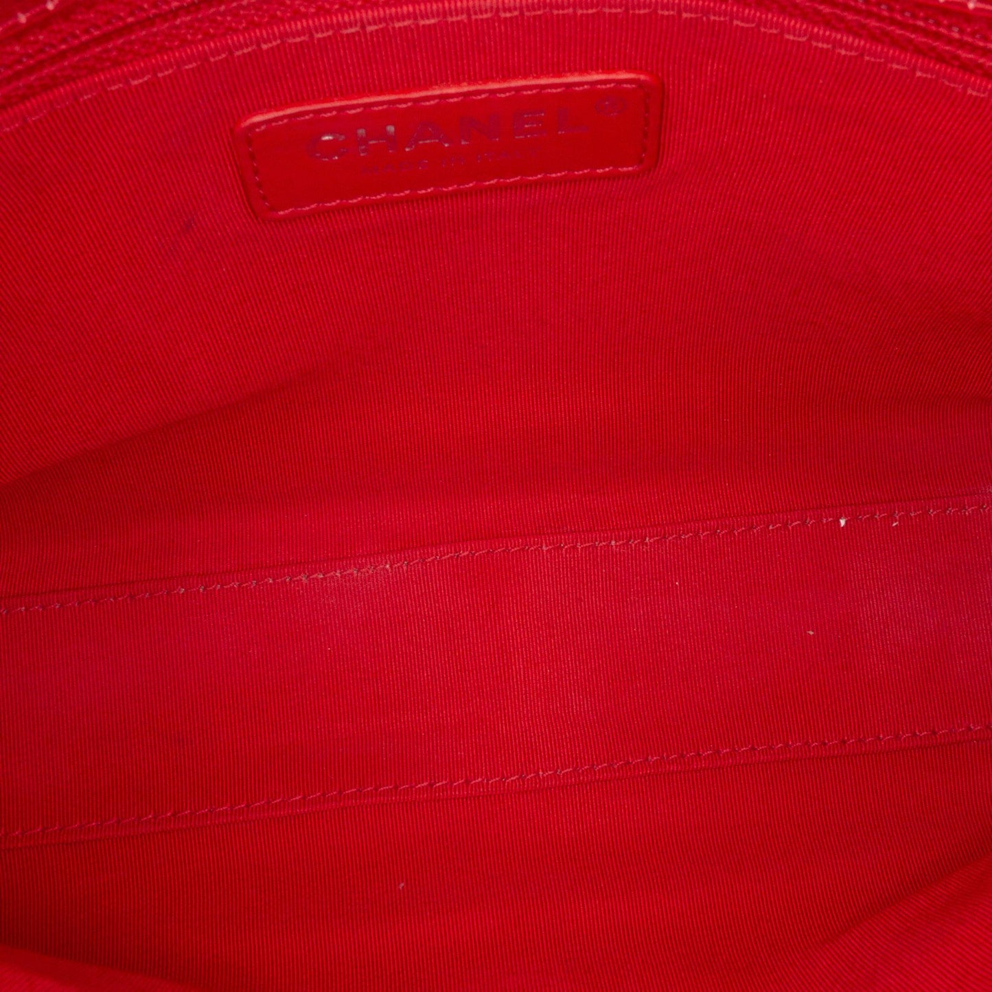 Chanel CC Quilted Crumpled Calfskin and Grosgrain Flap