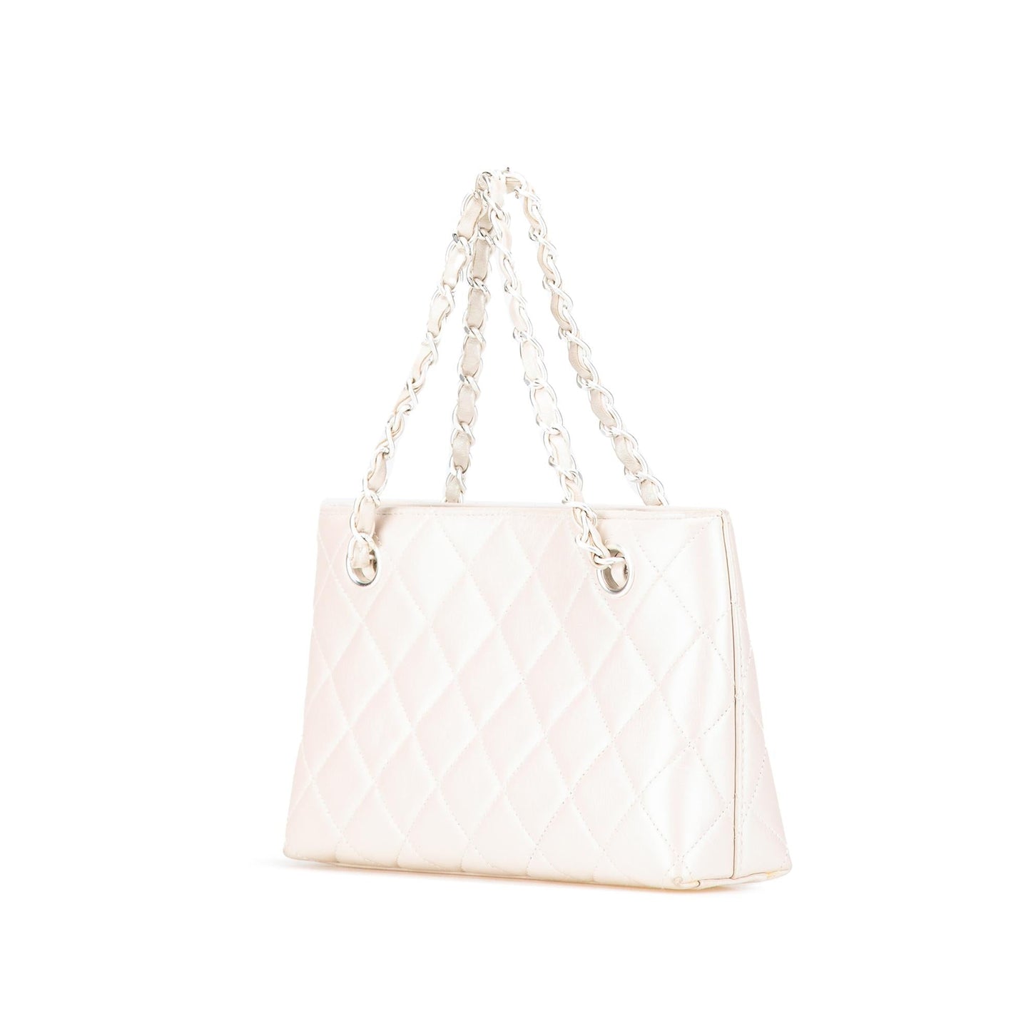 Chanel CC Quilted Irisdescent Lambskin Chain Handbag