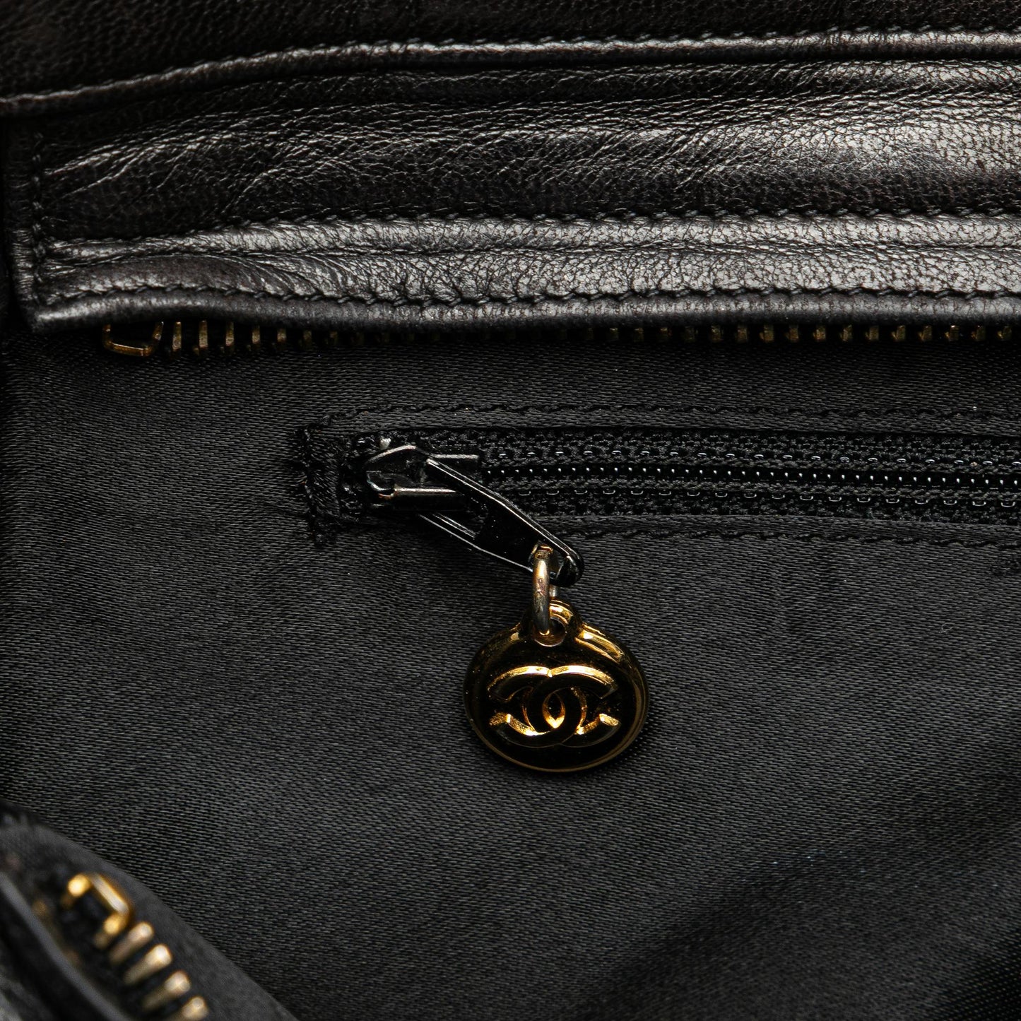 Chanel CC Quilted Lambskin Front Pocket Tote