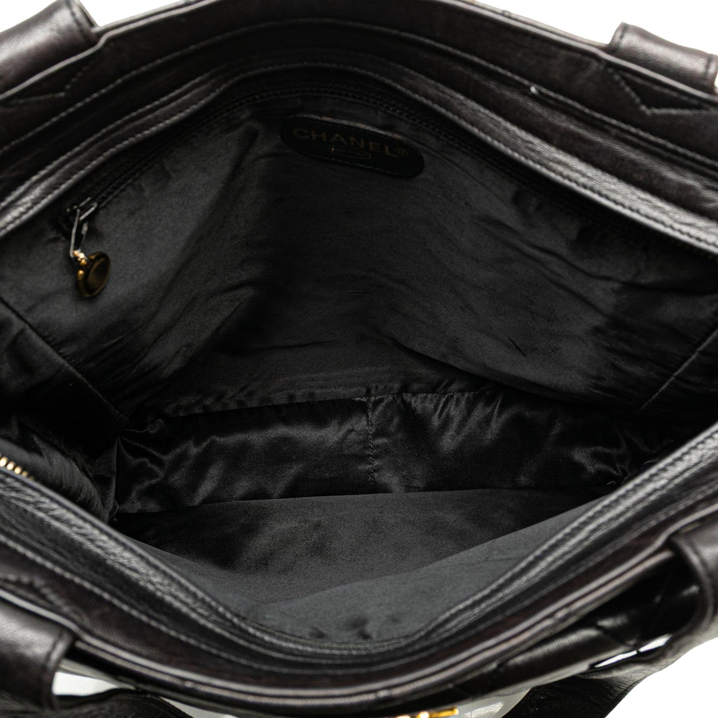 Chanel CC Quilted Lambskin Front Pocket Tote