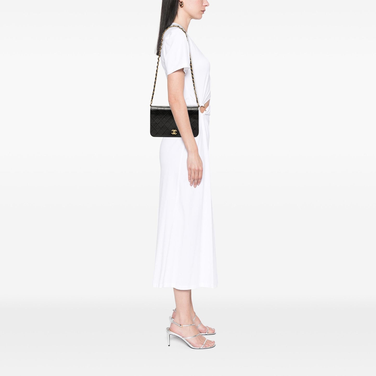 Chanel CC Quilted Lambskin Full Single Flap