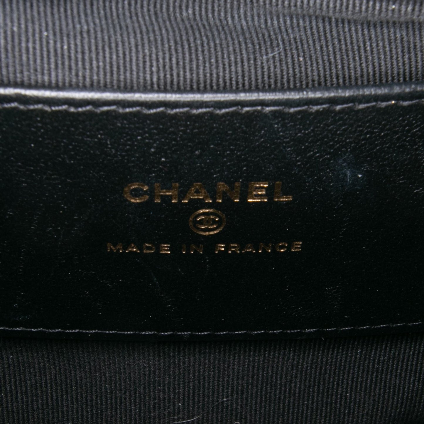 Chanel CC Quilted Lambskin Half Moon Top Handle Flap