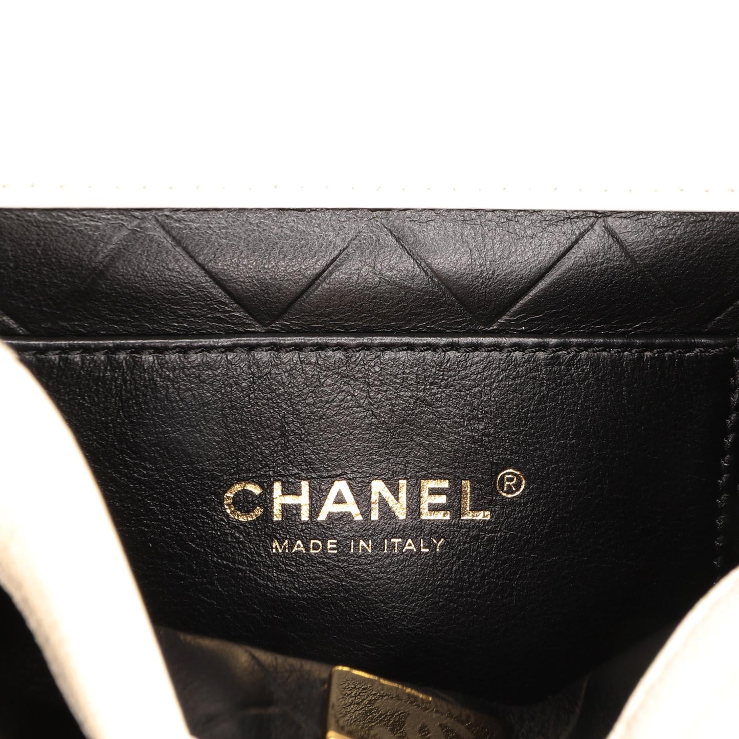 Chanel CC Quilted Lambskin Round Moon Messenger Flap