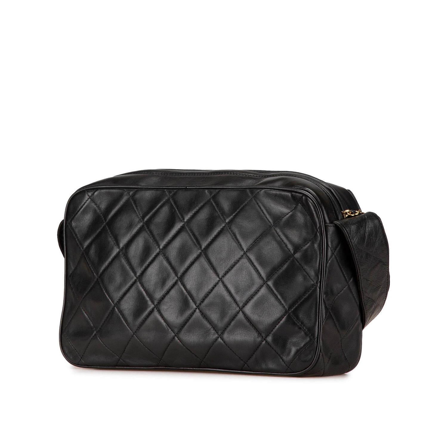 Chanel CC Quilted Lambskin Tassel Crossbody