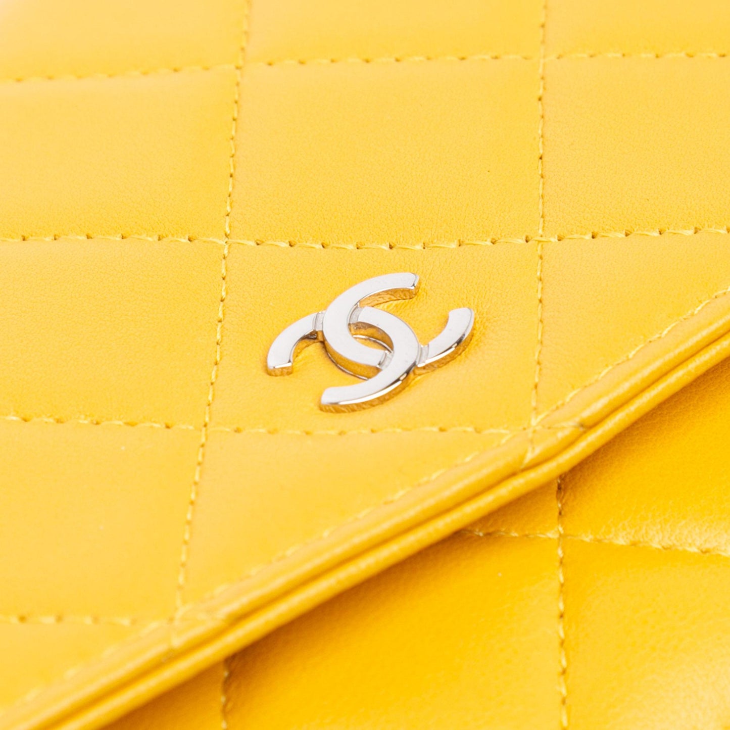 Chanel CC Quilted Lambskin Wallet On Chain