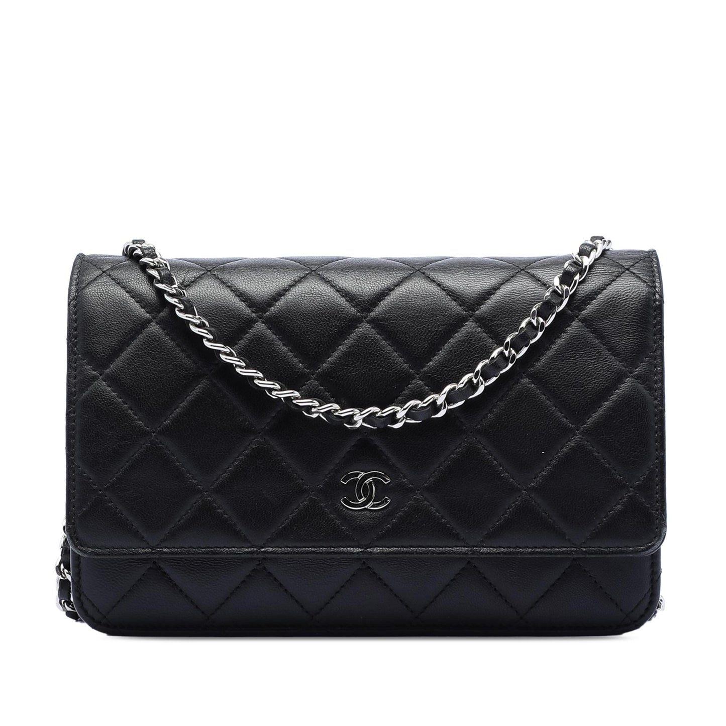 Chanel CC Quilted Lambskin Wallet On Chain