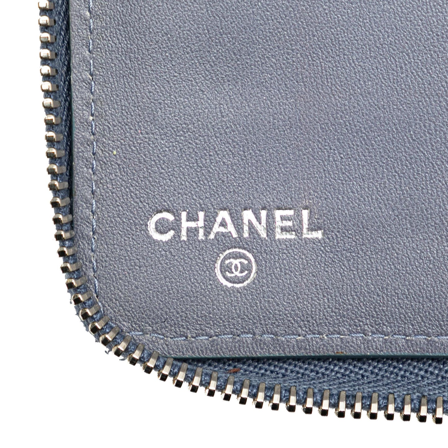 Chanel CC Quilted Lambskin Zip Around Wallet