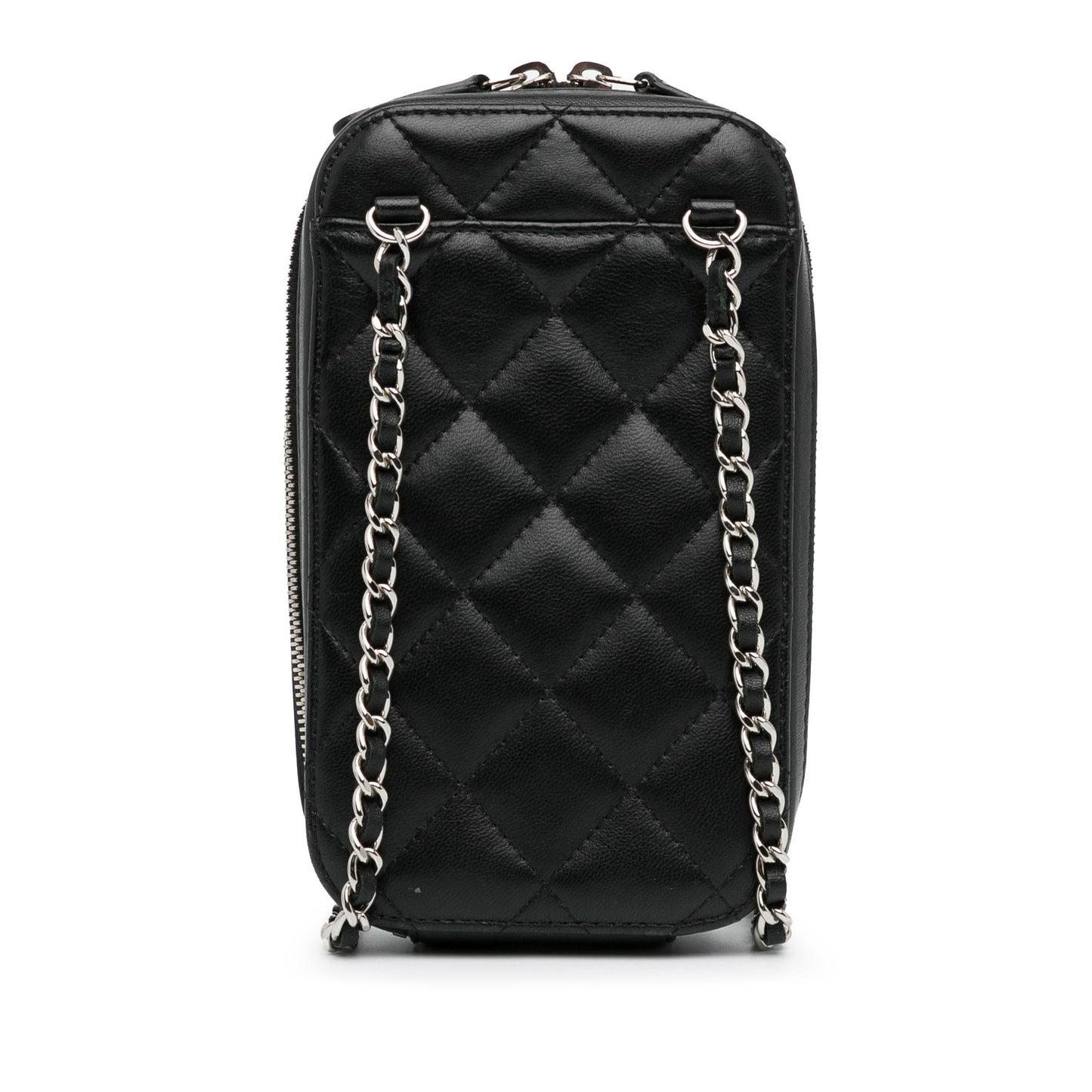 Chanel CC Quilted Lambskin Zip Phone Case (SHG-6GbcPW)