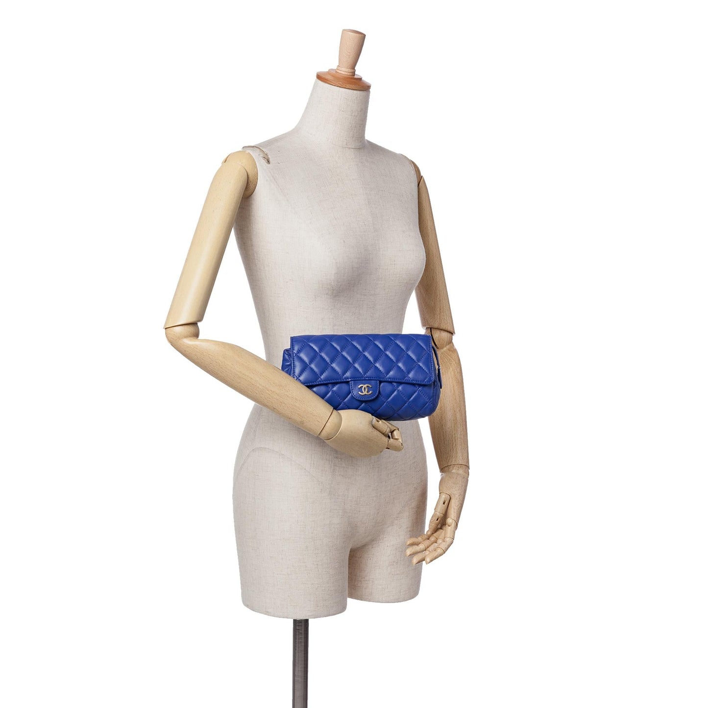 Chanel CC Quilted Lambskin Zip Vanity Flap