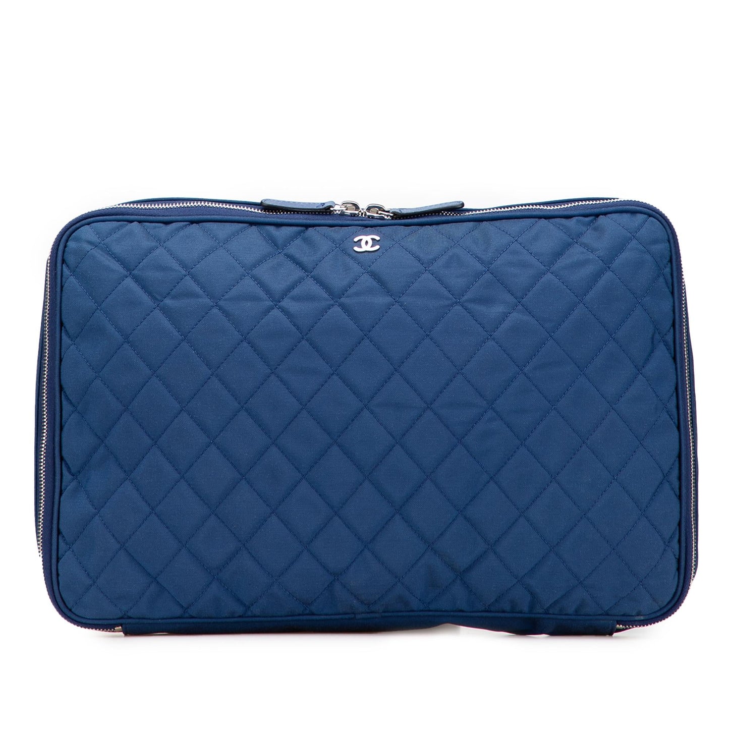 Chanel CC Quilted Nylon Laptop Case