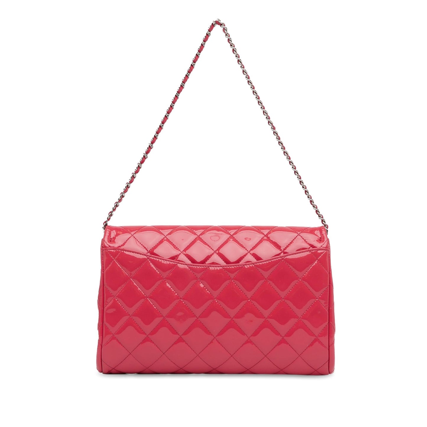 Luxury Chanel CC Quilted Patent Clutch with Chain (SHG-BPixGf)