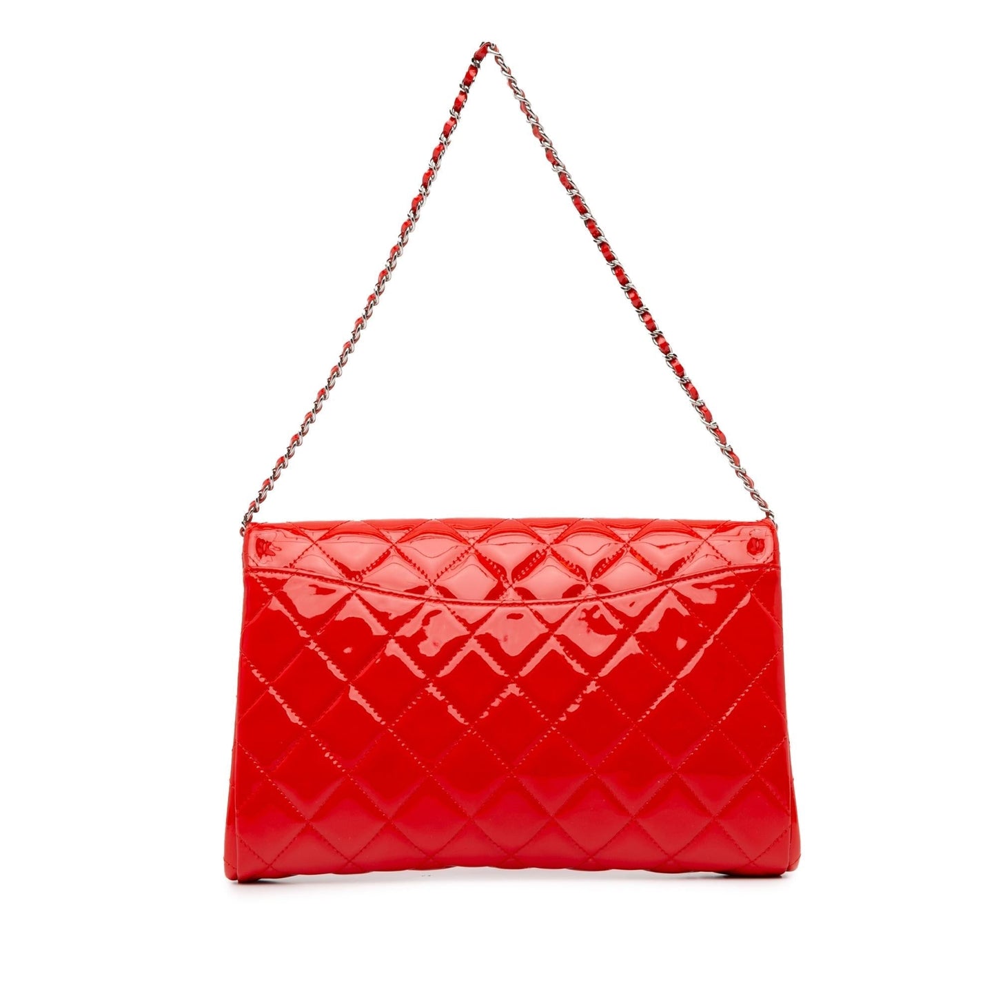 Luxury Chanel CC Quilted Patent Clutch with Chain (SHG-lpgzOs)