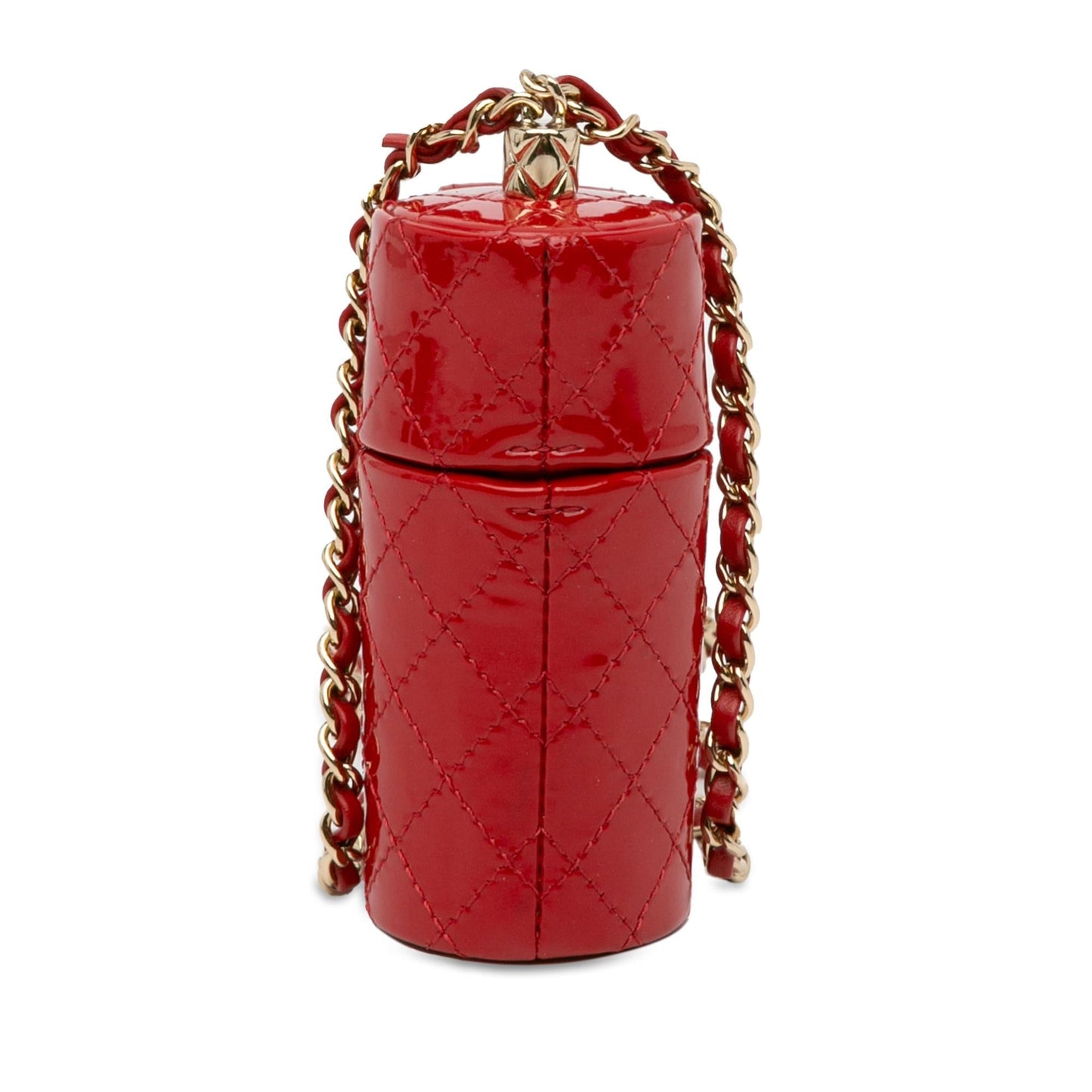 Luxury Chanel CC Quilted Patent Lipstick Case (SHG-3hfbHz)