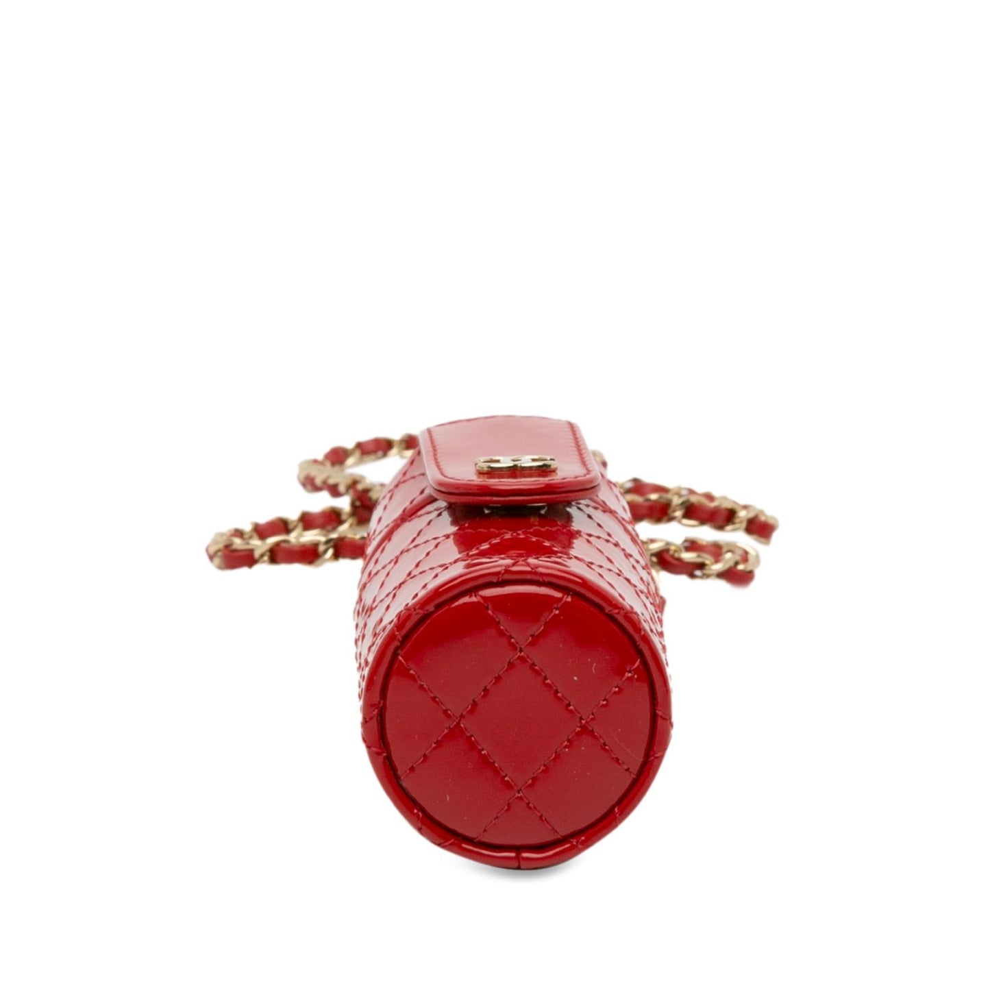 Luxury Chanel CC Quilted Patent Lipstick Case (SHG-3hfbHz)