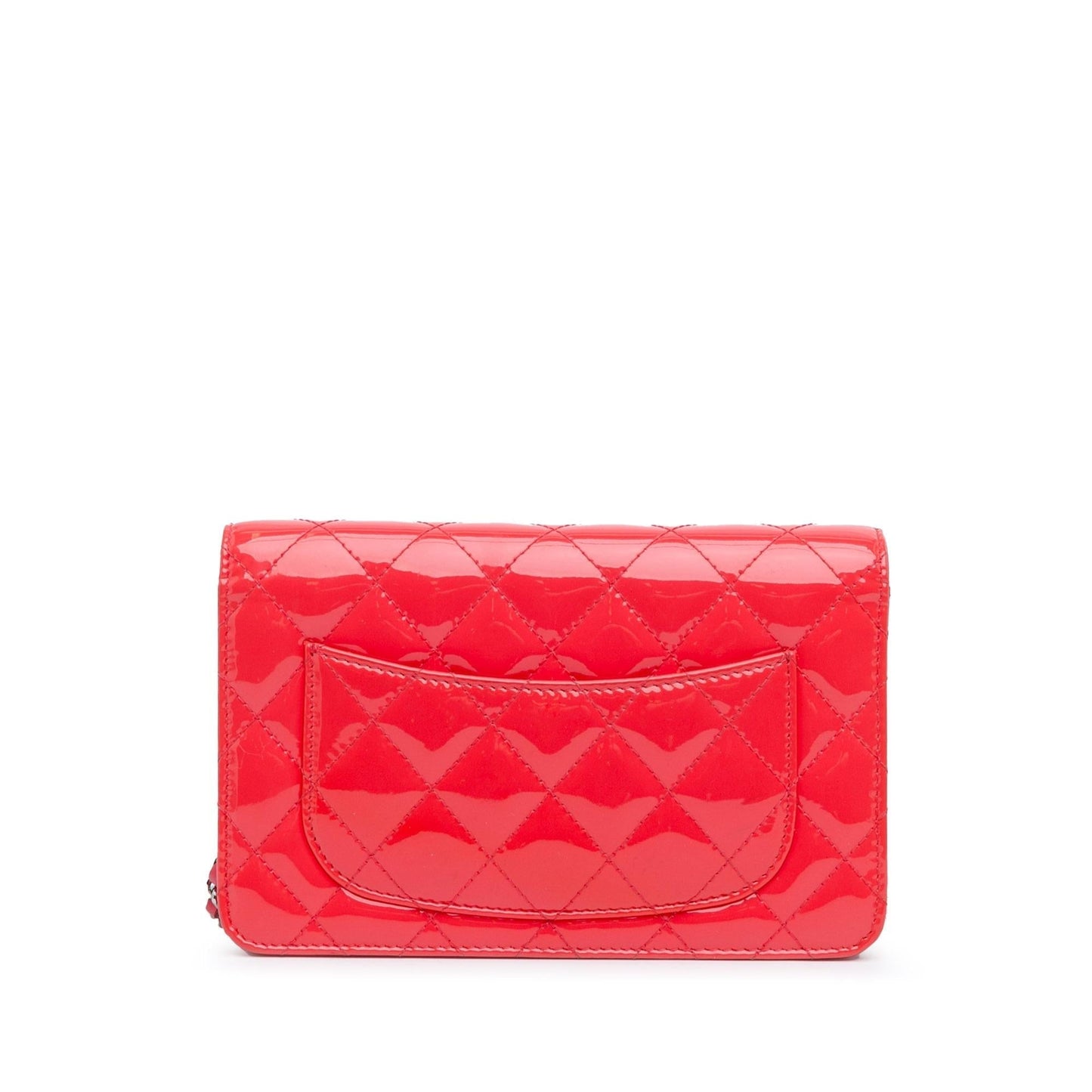 Luxury Chanel CC Quilted Patent Wallet on Chain (SHG-JFP2pp)