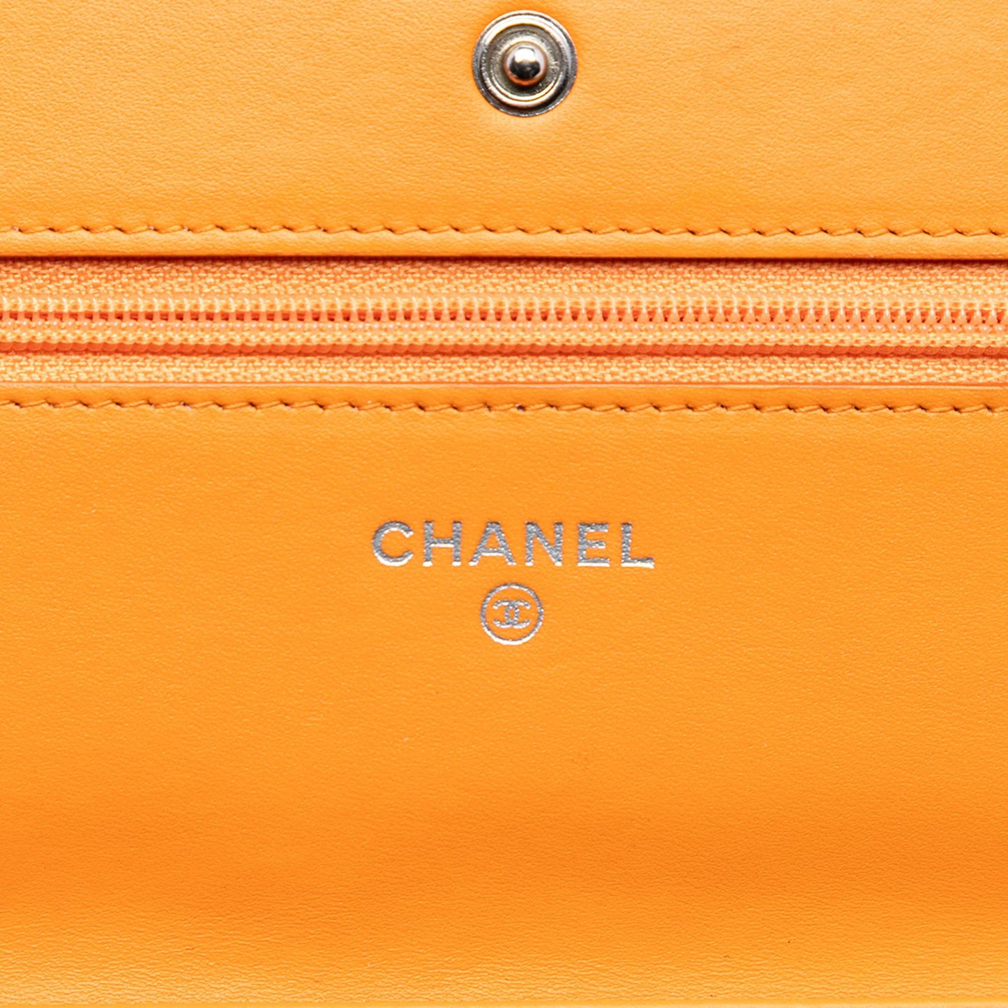 Chanel CC Quilted Patent Wallet on Chain