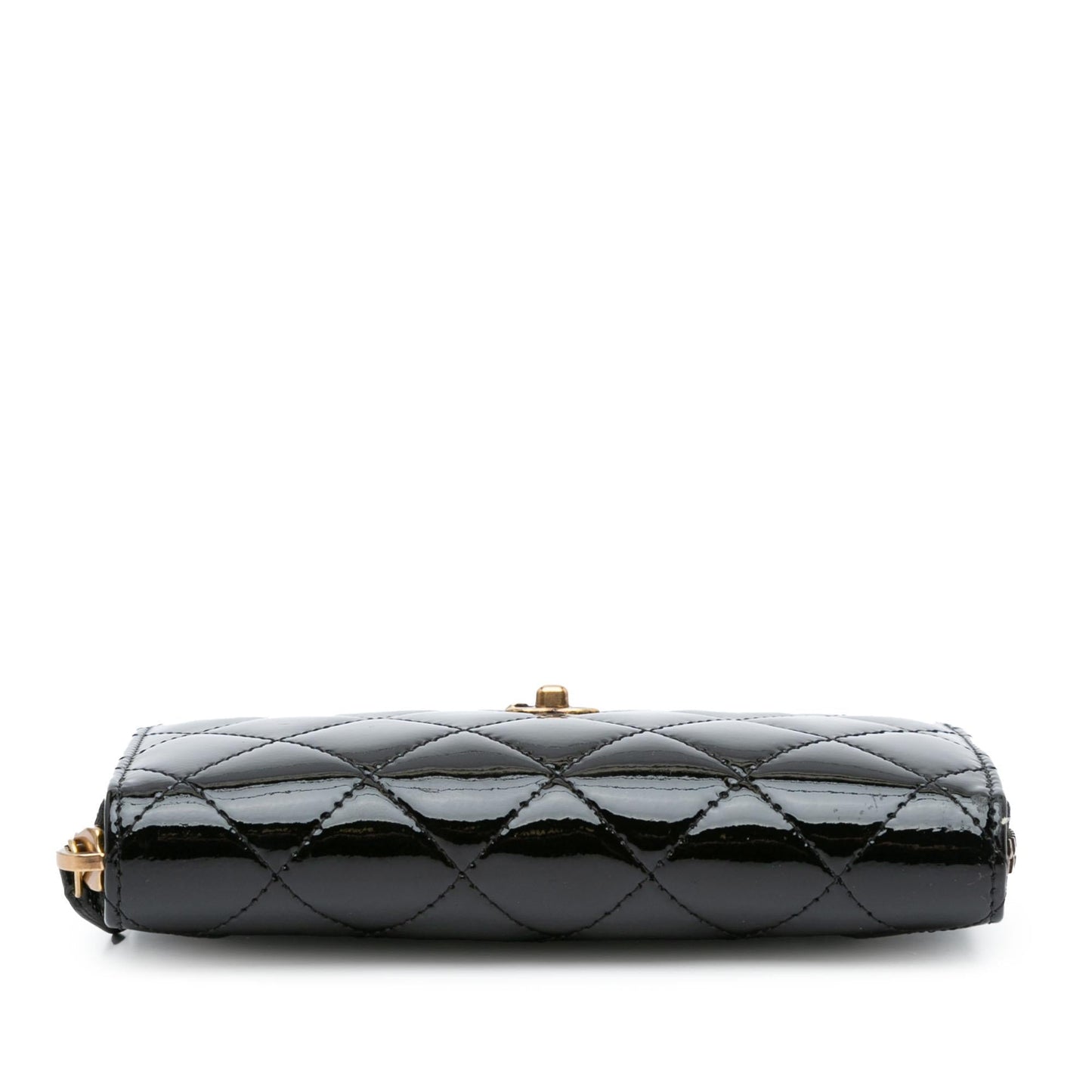 Luxury Chanel CC Quilted Patent Zip Around Long Wallet (SHG-OZKSJN)