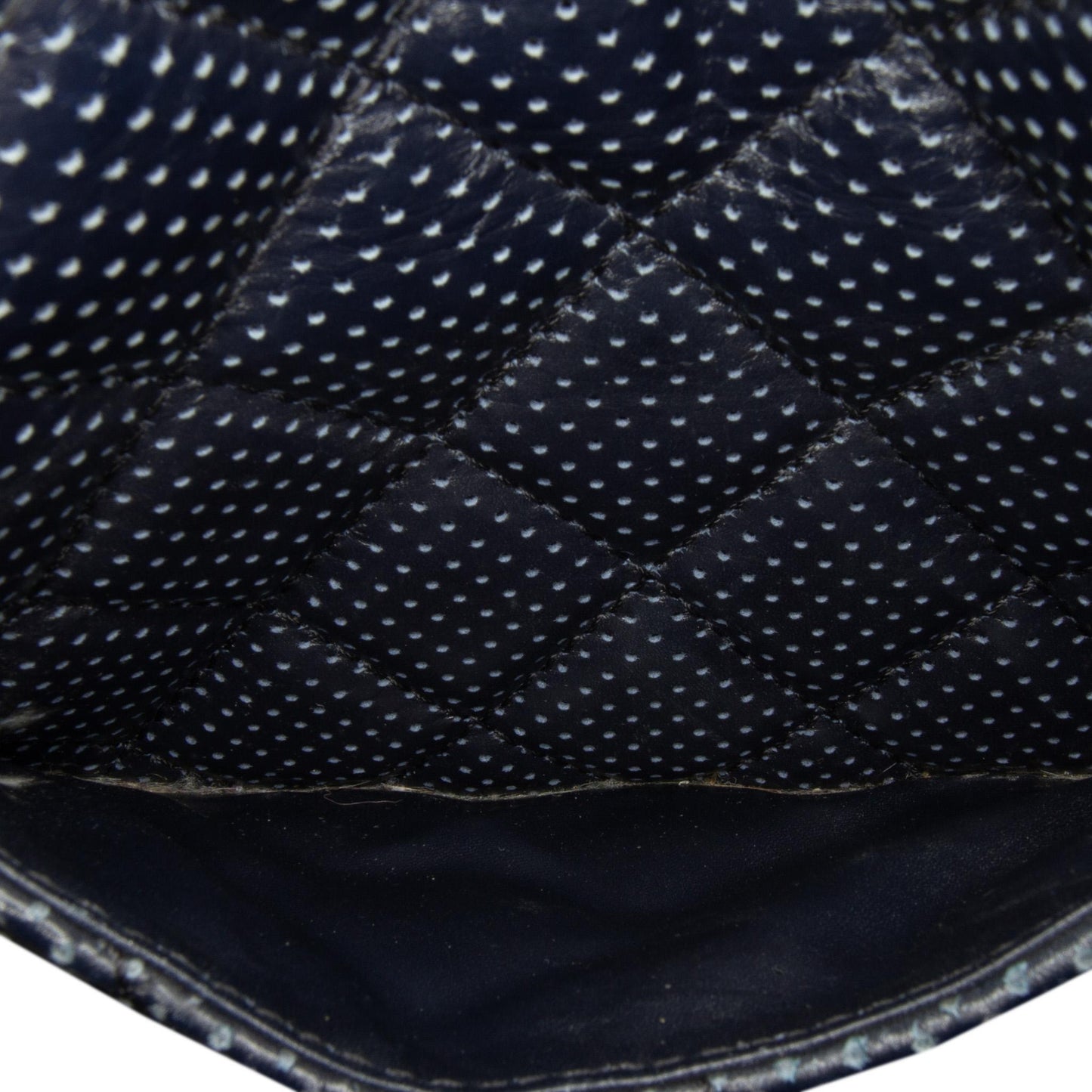 Chanel CC Quilted Perforated Lambskin Single Flap