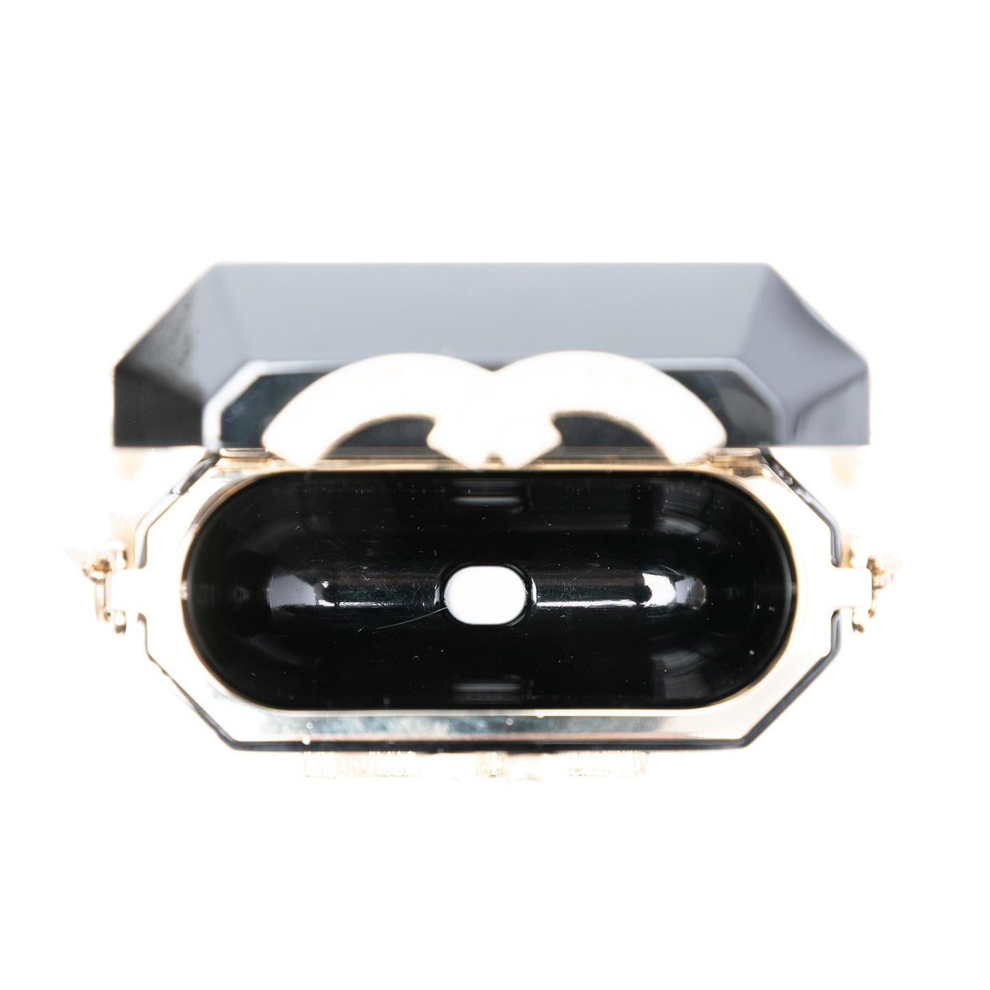 Chanel CC Resin and Faux Pearl Airpods Pro Case Necklace