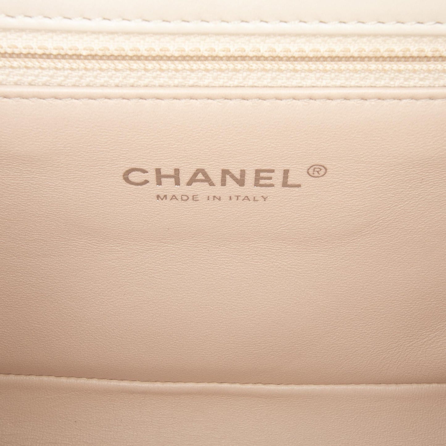 Chanel CC Stitched Calfskin Chain Flap