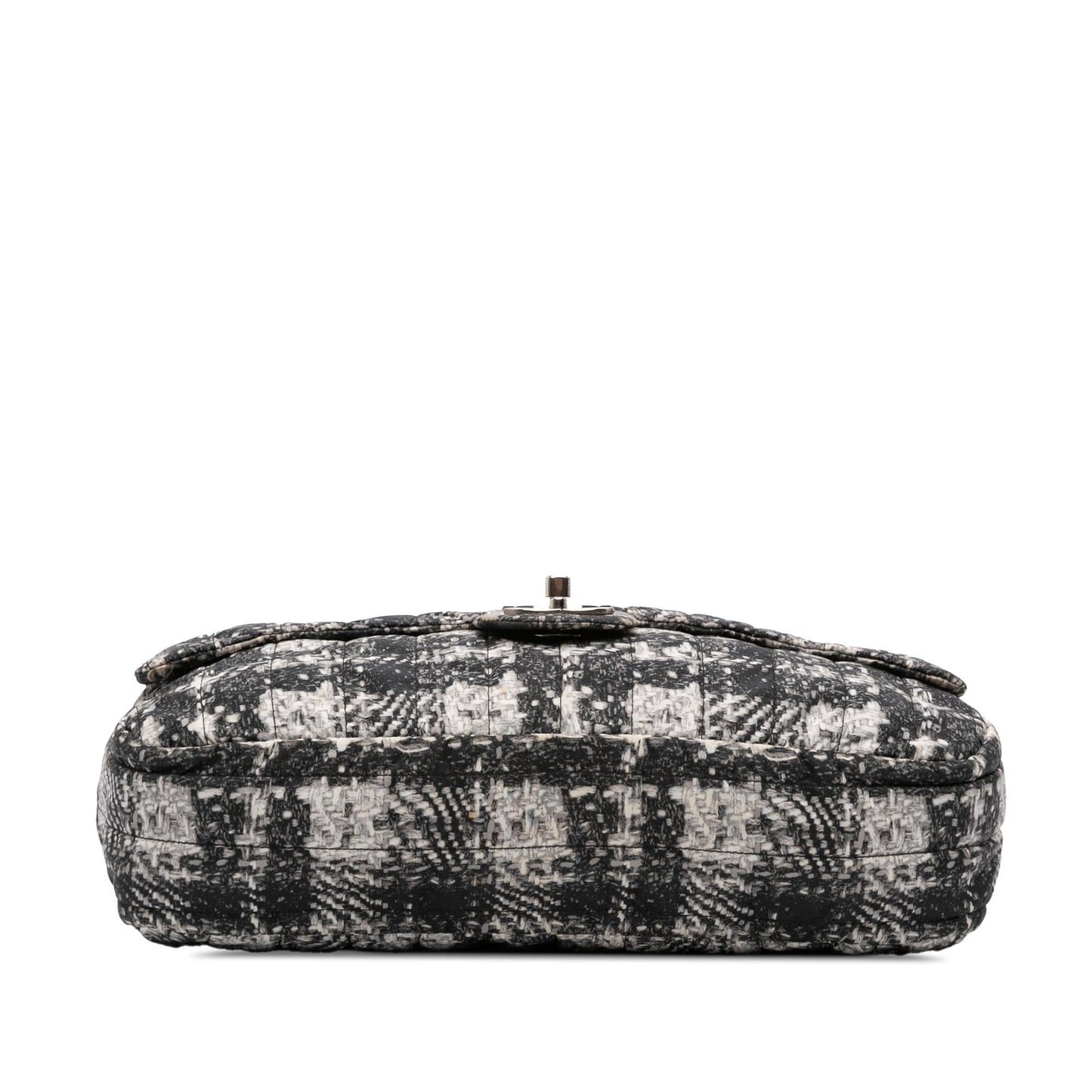 Chanel CC Tweed Print Nylon Single Flap