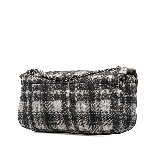 Chanel CC Tweed Print Nylon Single Flap