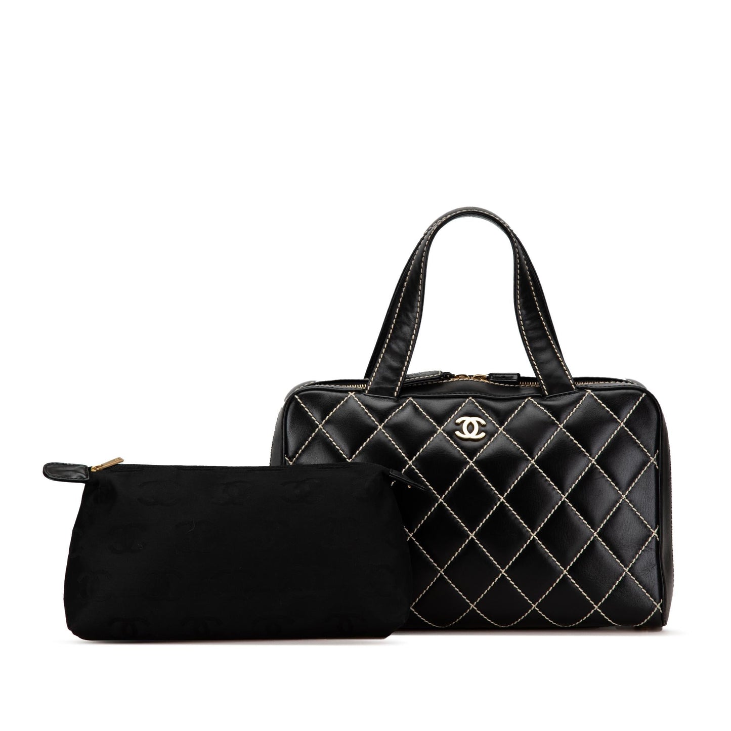 Chanel CC Wild Stitch Lambskin Handbag (SHG-SgvNml)