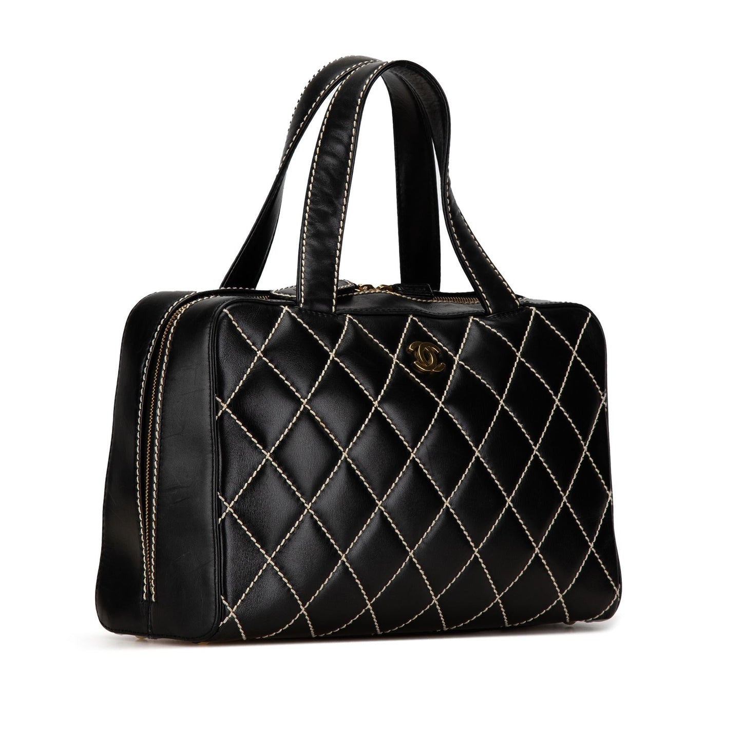 Chanel CC Wild Stitch Lambskin Handbag (SHG-SgvNml)