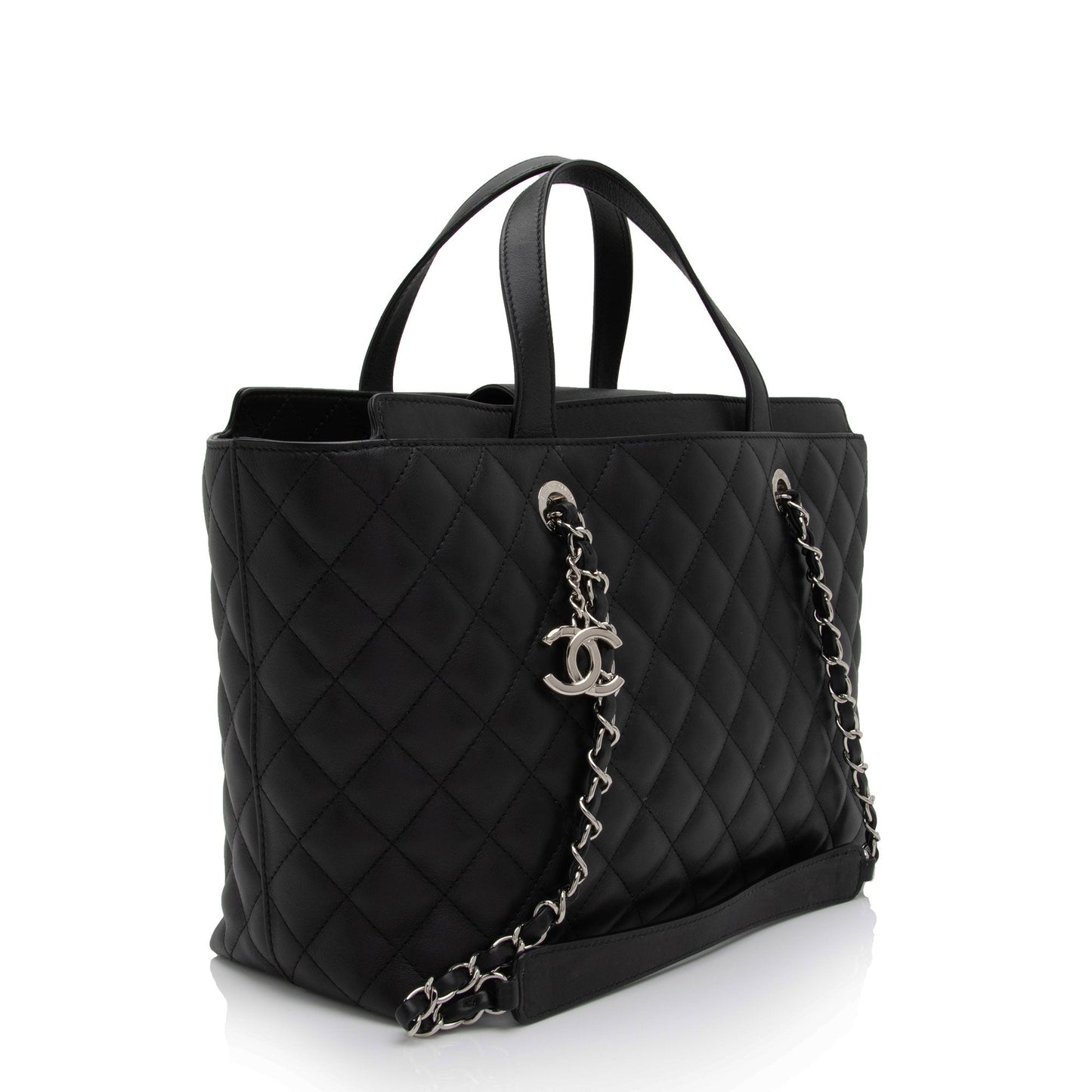 Luxury Chanel Calfskin CC Large Shopping Tote (SHF-kkslci)