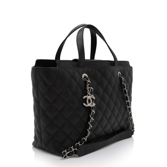 Luxury Chanel Calfskin CC Large Shopping Tote (SHF-kkslci)
