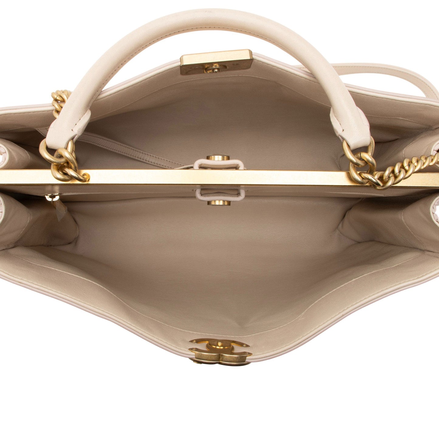 Chanel Calfskin Coco Luxe Large Shopping Tote