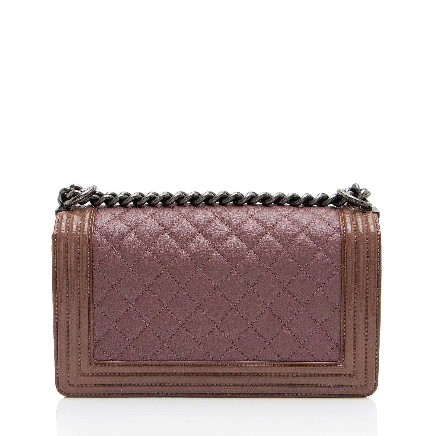 Luxury Chanel Calfskin Patent Old Medium Boy Bag (SHF-cHTh8E)