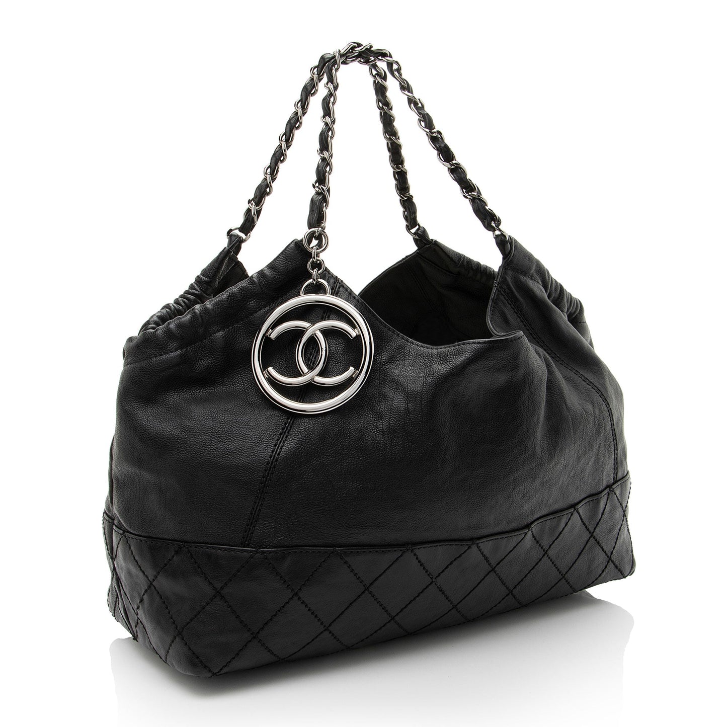 Chanel Calfskin Petit Cocos Cabas Shopper Tote