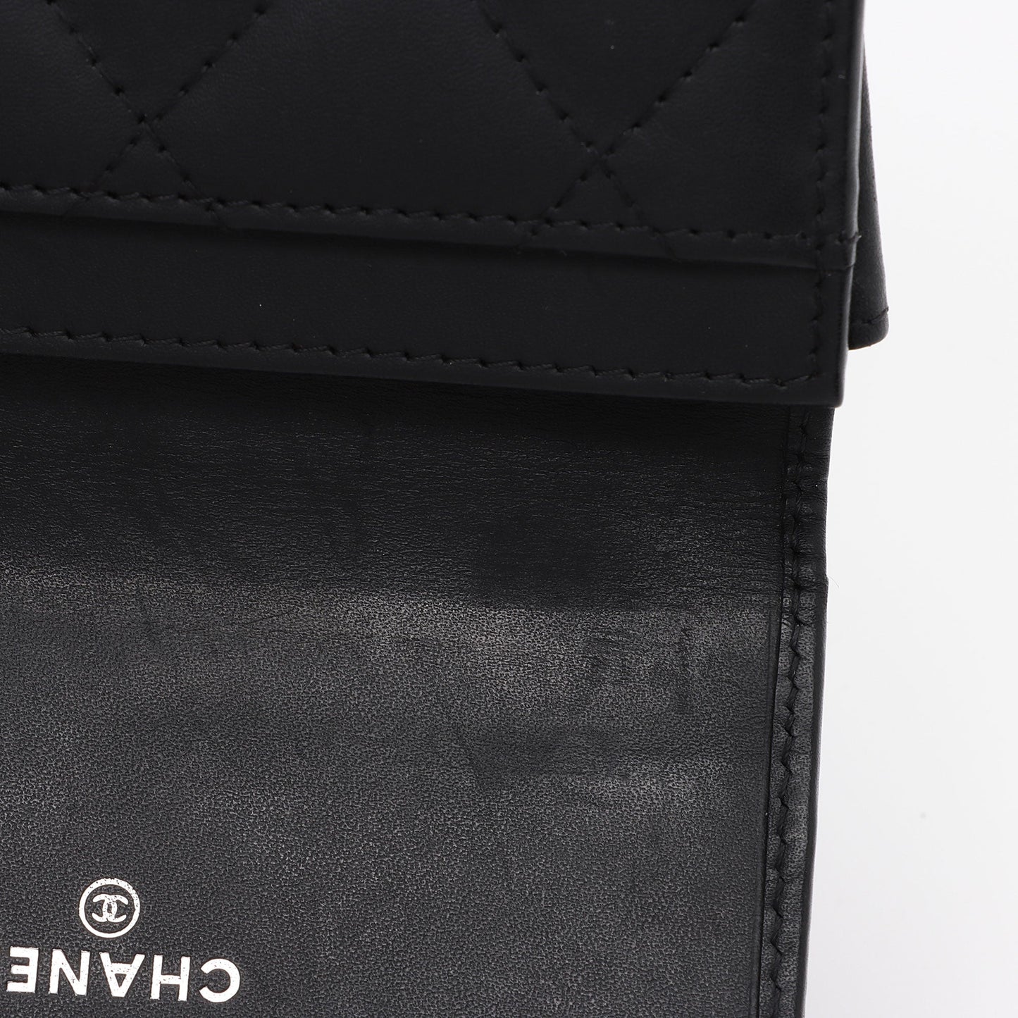 Chanel Calfskin Quilted Cambon Coin Case (SHF-iN8ZuB)