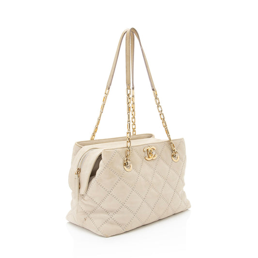 Chanel Calfskin Retro Chain Tote (SHF-syaS0b)