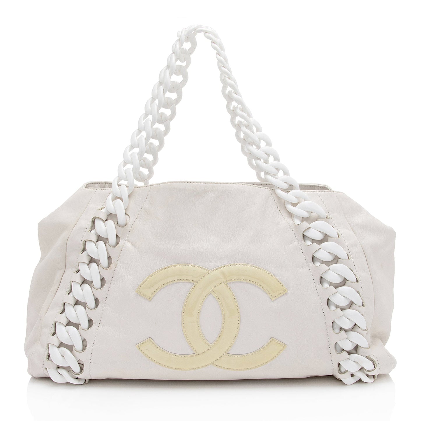 Luxury Chanel Calfskin Modern Chain CC Large Tote (SHF-ovDAqu)