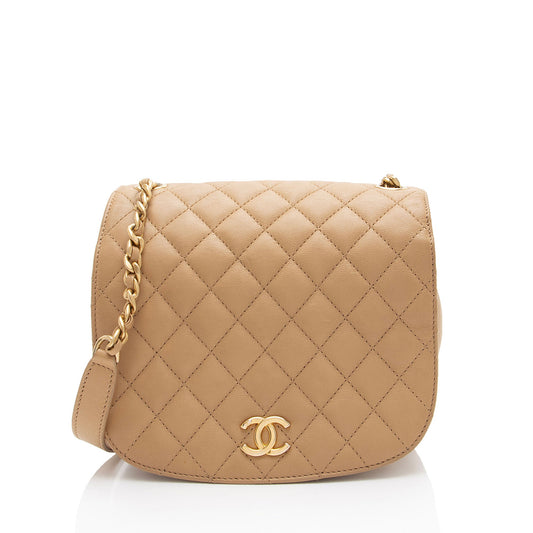 Chanel Calfskin Saddle Full Flap Messenger