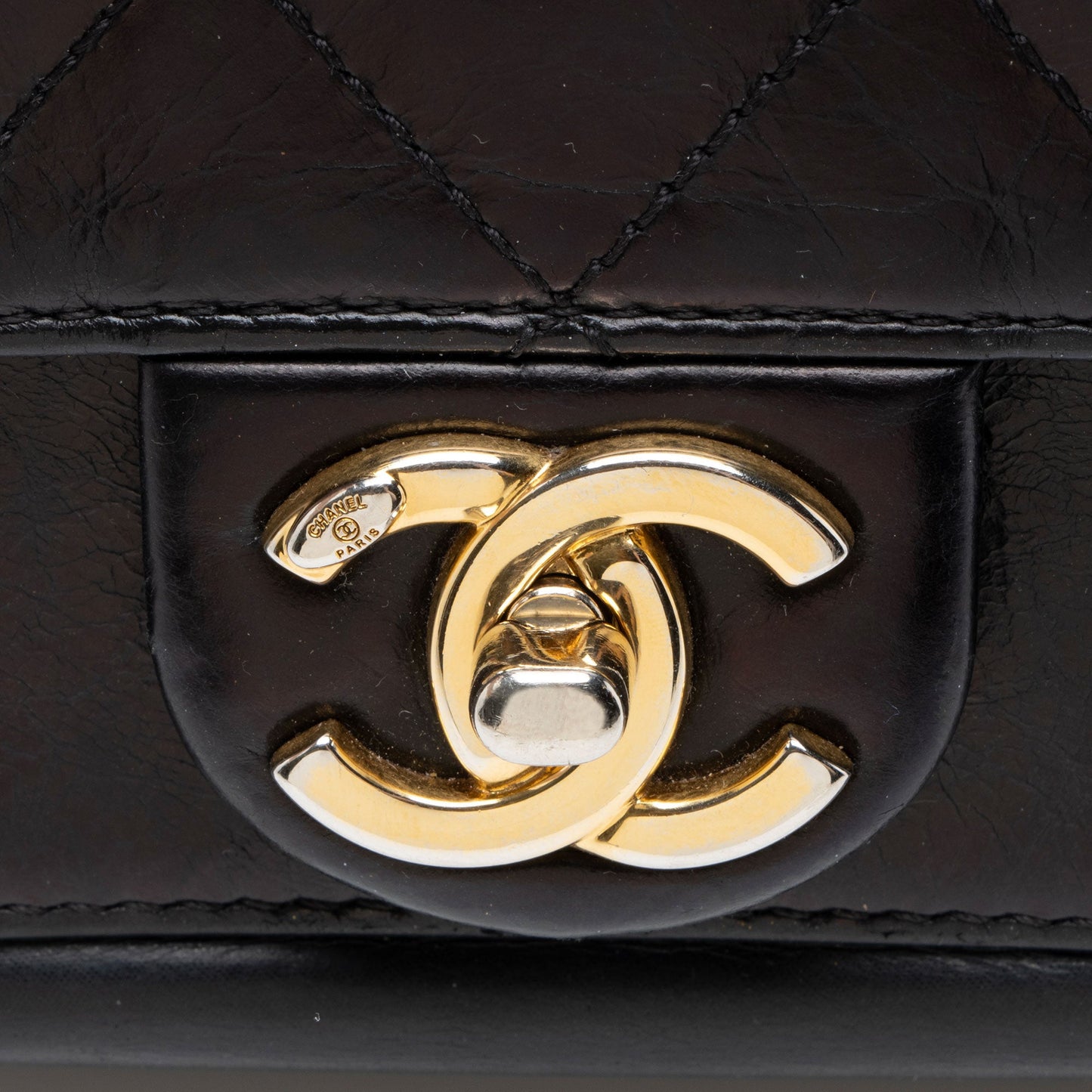 Chanel Calfskin Straight Line Mini Flap Bag