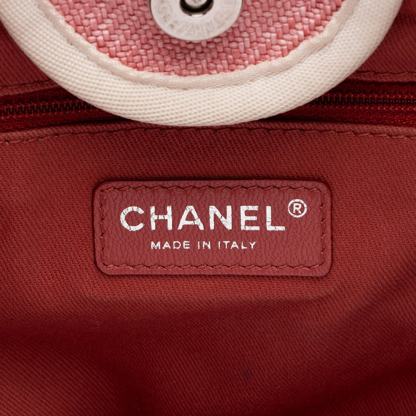Chanel Woven Straw Deauville Medium Tote