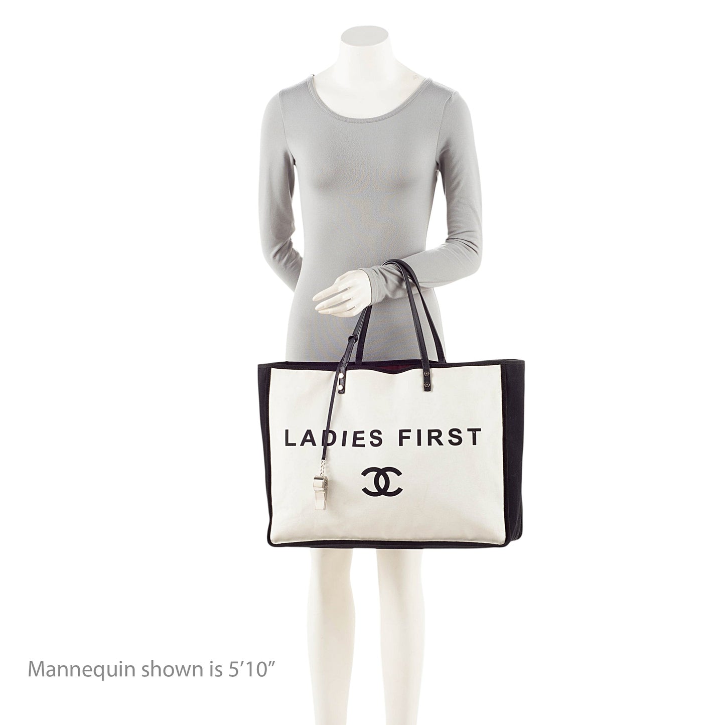 Chanel Canvas Let's Demonstrate Ladies First Shopper Tote