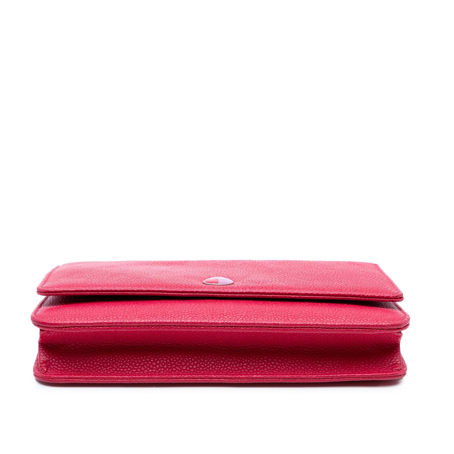 Chanel Caviar Bicolor CC Wallet On Chain