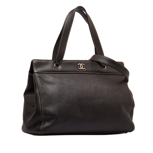 Chanel Caviar Executive Satchel (SHG-eZQRll)