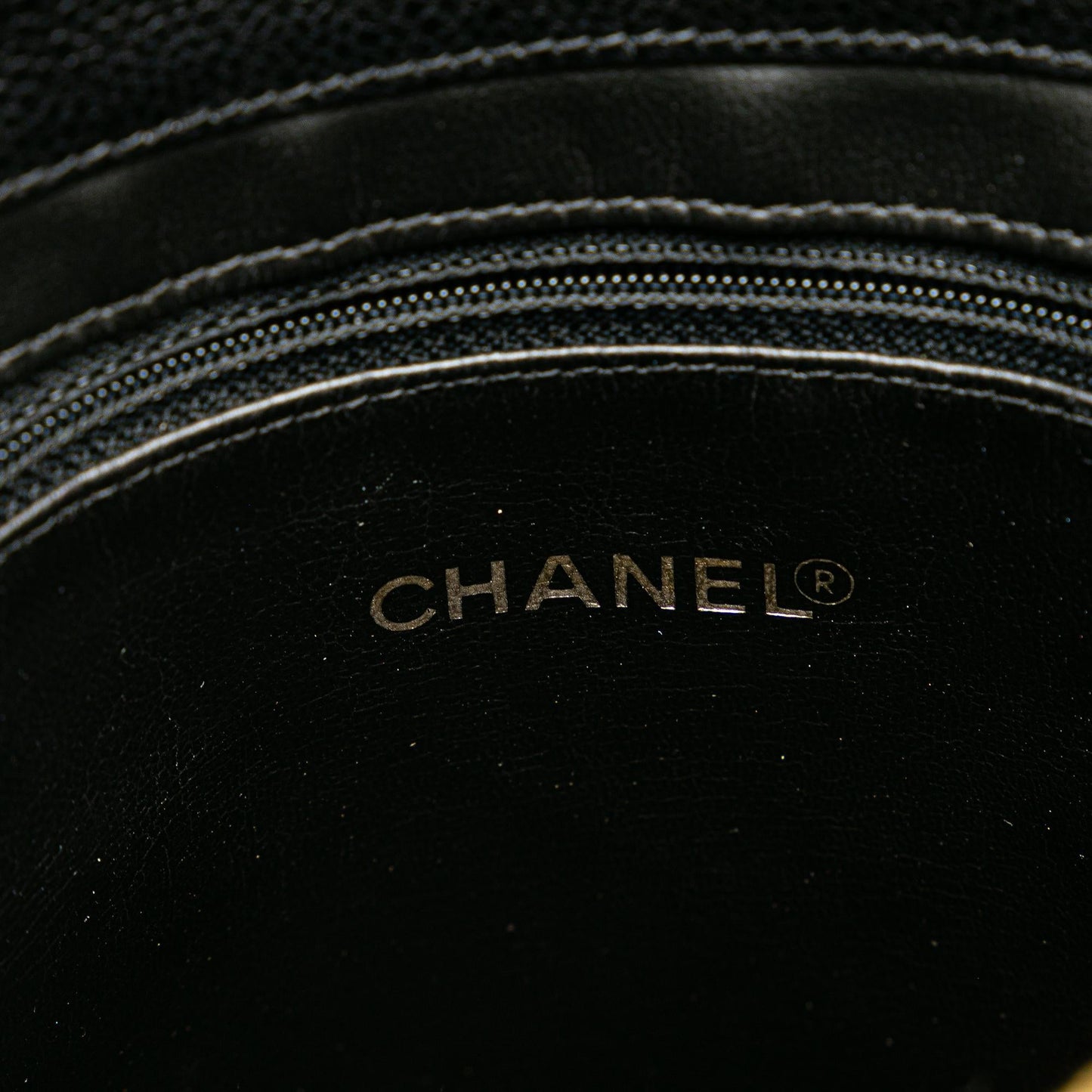 Chanel Caviar Front Pocket Chain Tote