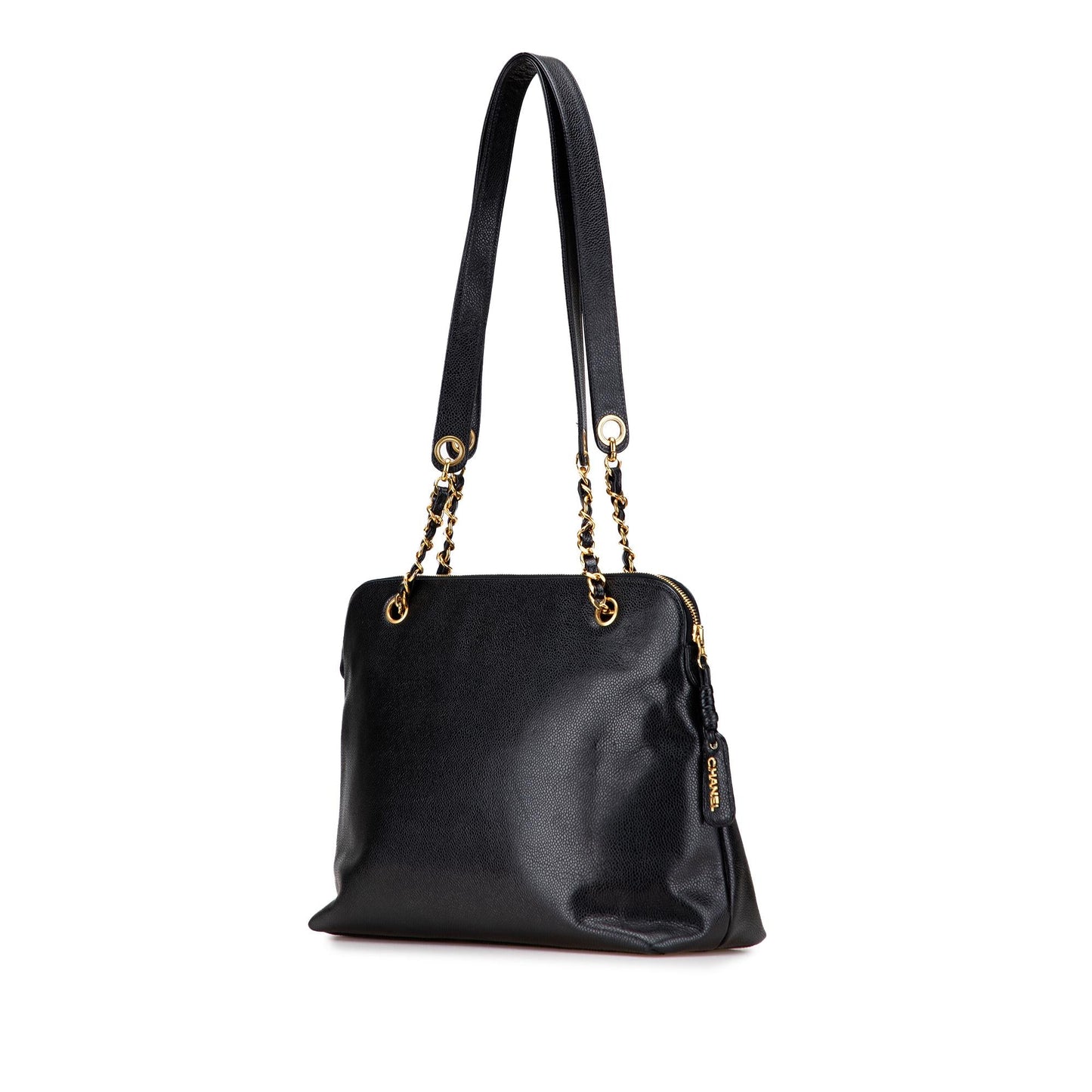 Chanel Caviar Front Pocket Chain Tote