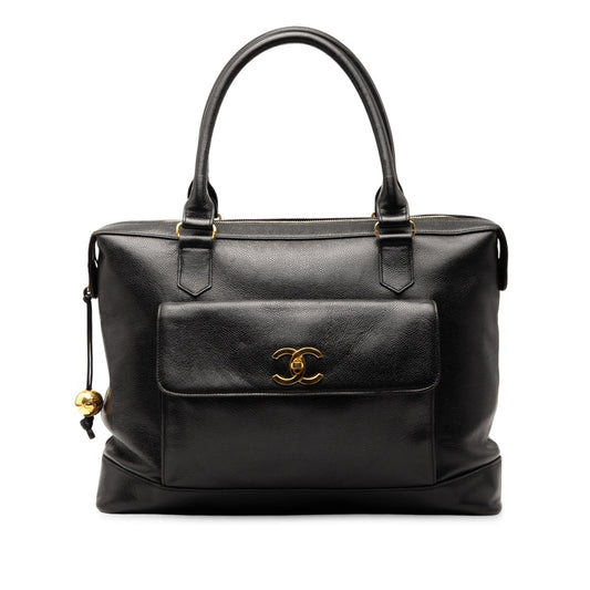 Chanel Caviar Front Pocket Tote