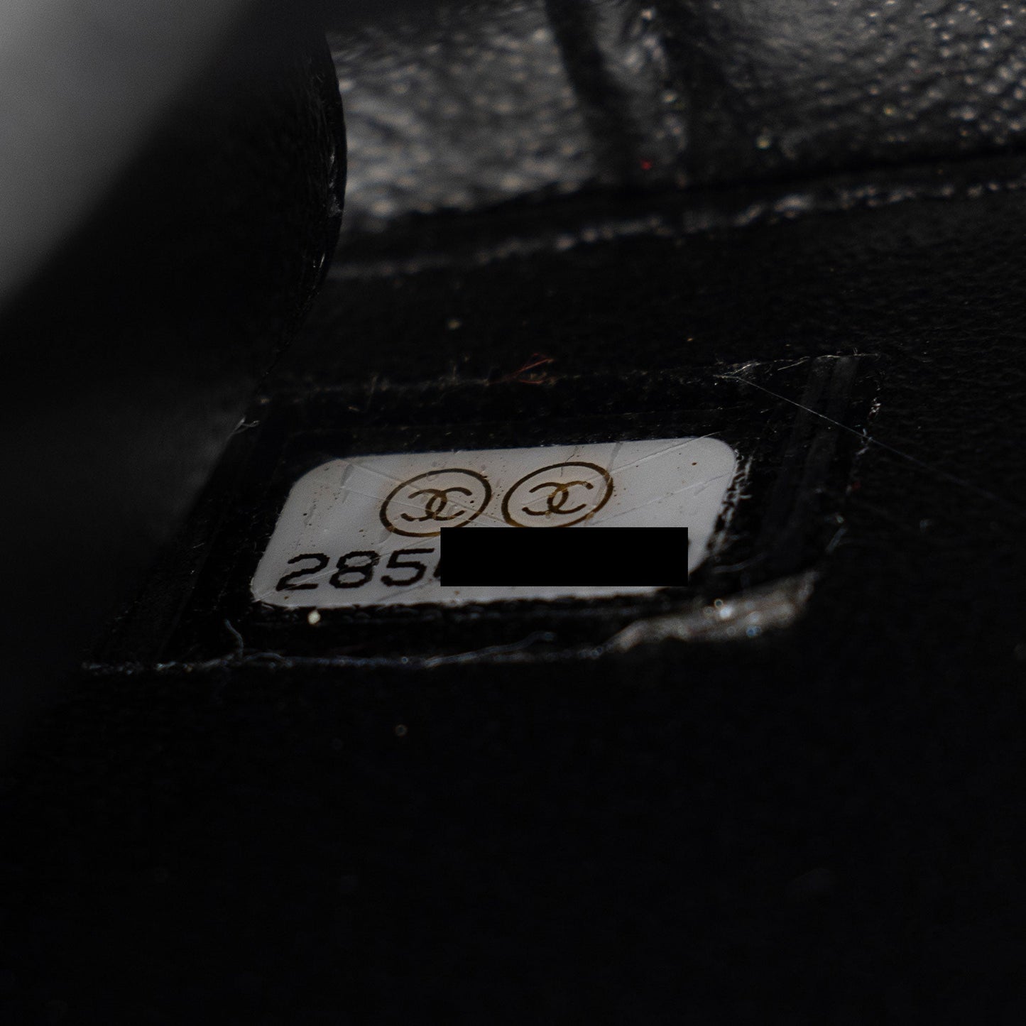 Chanel Caviar Leather CC Filigree Medium Vanity Case