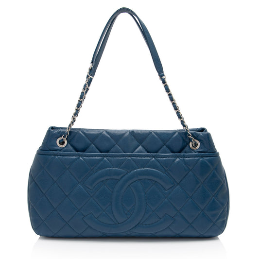 Chanel Caviar Leather CC Timeless Medium Shoulder Bag