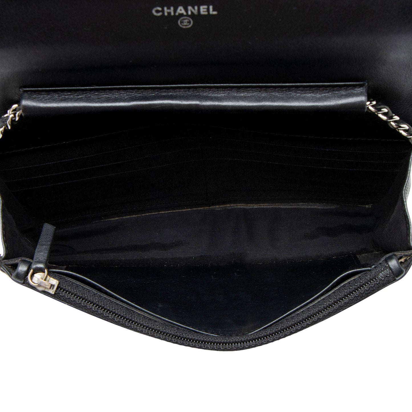 Chanel Caviar Leather CC Wallet on Chain